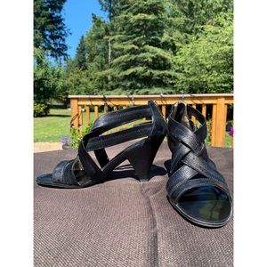 Black Zipper Heels Michael Kors